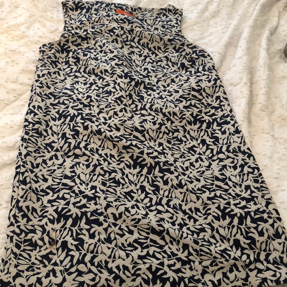 Blue and White Joe Floral Dress